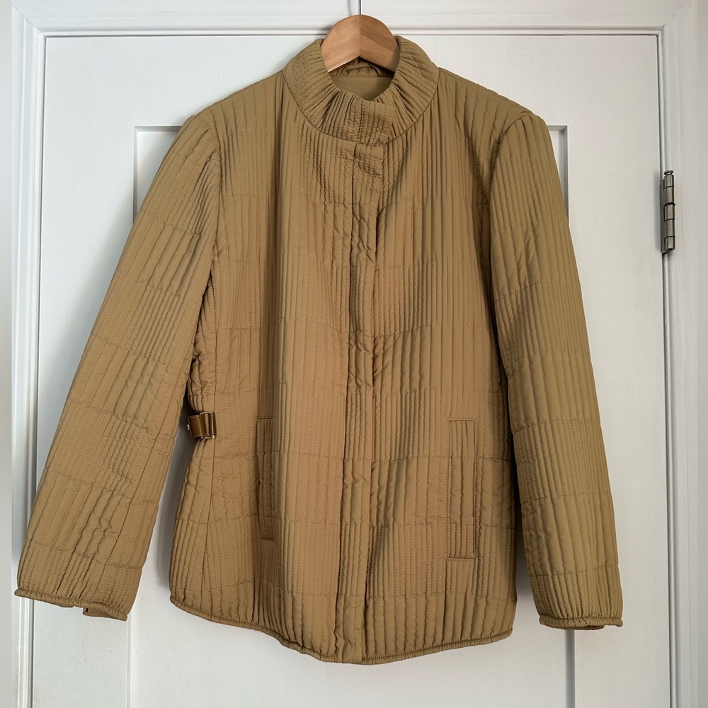 Gucci Authentic Camel Quilted Puffer Jacket